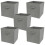 Charles Jacobs (Grey, 5pcs) Charles Jacobs Fabric Storage Boxes for Cube Units 1