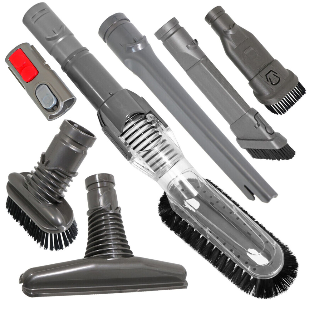 Spares2go Tool Kit For Dyson V7 V8 V10 V11 V15 Sv10 Sv12 Sv14 Vacuum Brush Crevice Tools