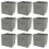 Charles Jacobs (Grey, 9pcs) Charles Jacobs Fabric Storage Boxes for Cube Units 1