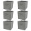Charles Jacobs (Grey, 6pcs) Charles Jacobs Fabric Storage Boxes for Cube Units 1