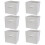 Charles Jacobs (White, 6pcs) Charles Jacobs Fabric Storage Boxes for Cube Units 1