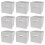 Charles Jacobs (White, 9pcs) Charles Jacobs Fabric Storage Boxes for Cube Units 1