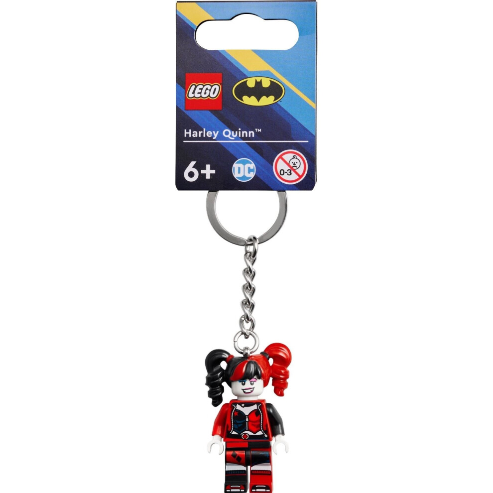 LEGO Super Heroes Harley Quinn Minifigure Keyring 854238