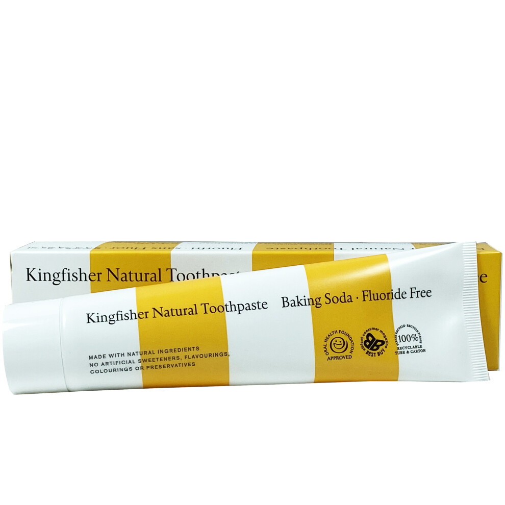 Kingfisher Baking Soda Mint Fluoride Free Toothpaste 100Ml