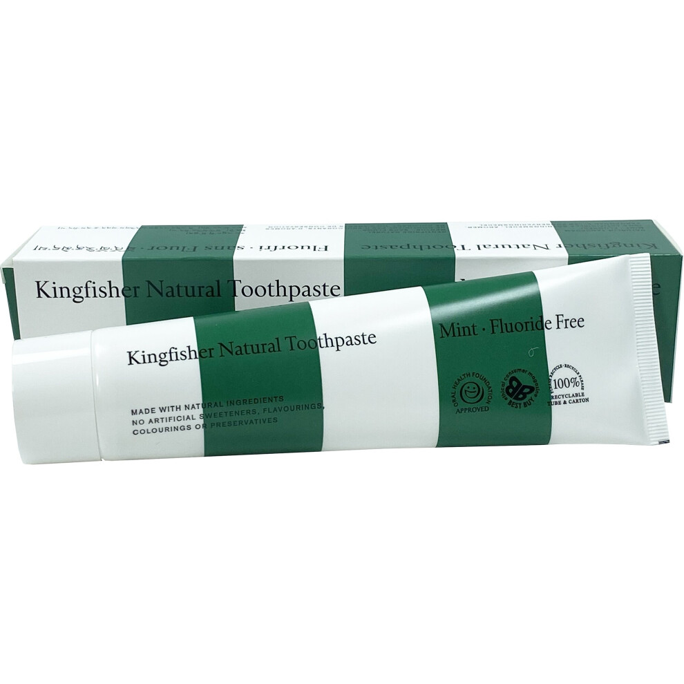 Kingfisher Natural Mint Fluoride Free Toothpaste 100ml