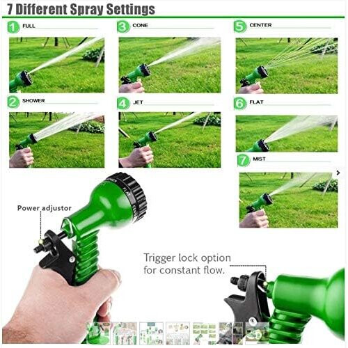(200 FT) Expanding Garden Water Hose Pipe with 7 Function 1
