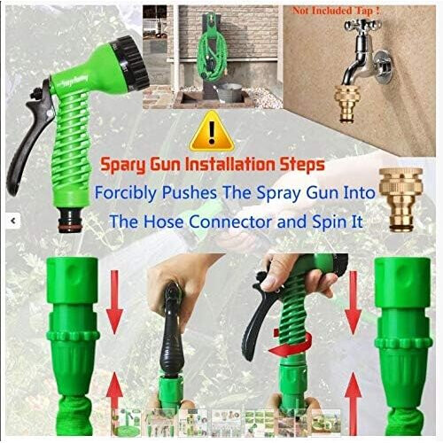 (200 FT) Expanding Garden Water Hose Pipe with 7 Function 2
