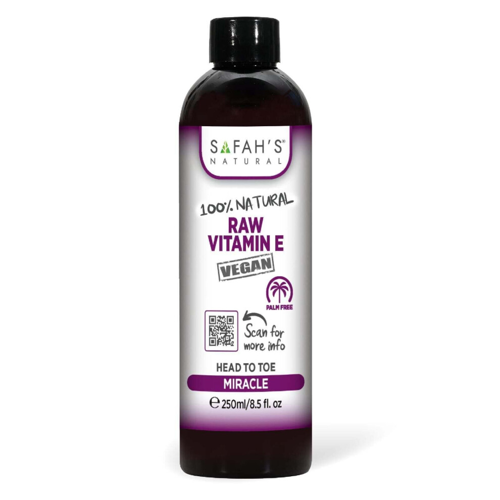Safah's Natural 100% Natural PURE RAW VITAMIN E Oil 250 ML-image-OPC-PBFSBFV-NEW