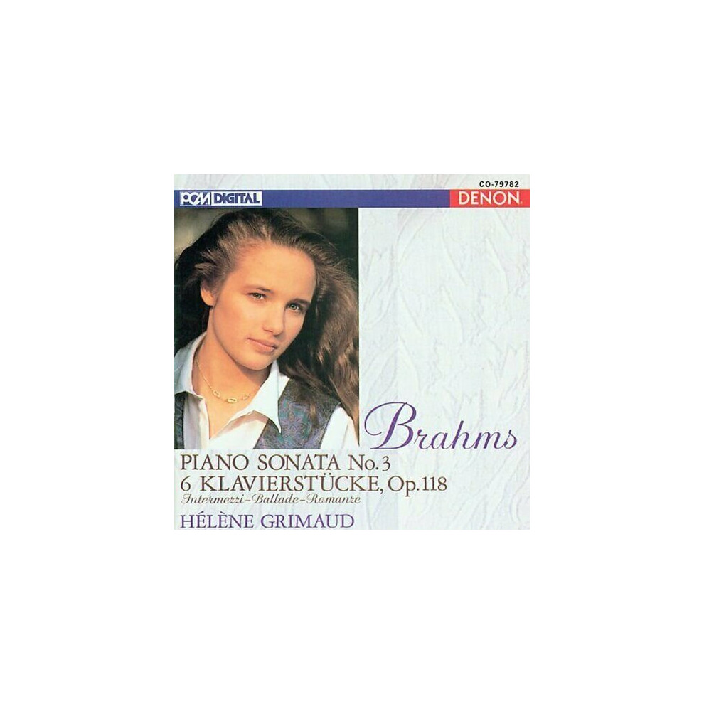Helene Grimaud  Brahms - Piano Sonata 3  6 Klavierstuck CD-image-OPC-PBFTJDT-NEW