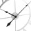 Living And Home 80CM Large Metal Roman Numeral Skeleton Wall Clock 7