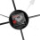 Living And Home 80CM Large Metal Roman Numeral Skeleton Wall Clock 8