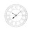 Living And Home 80CM Large Metal Roman Numeral Skeleton Wall Clock 3