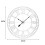 Living And Home 80CM Large Metal Roman Numeral Skeleton Wall Clock 4