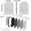 (L(960X660mm)) Arched Wall Mirror Black: Modern Metal Framed Vanity Mirror 7
