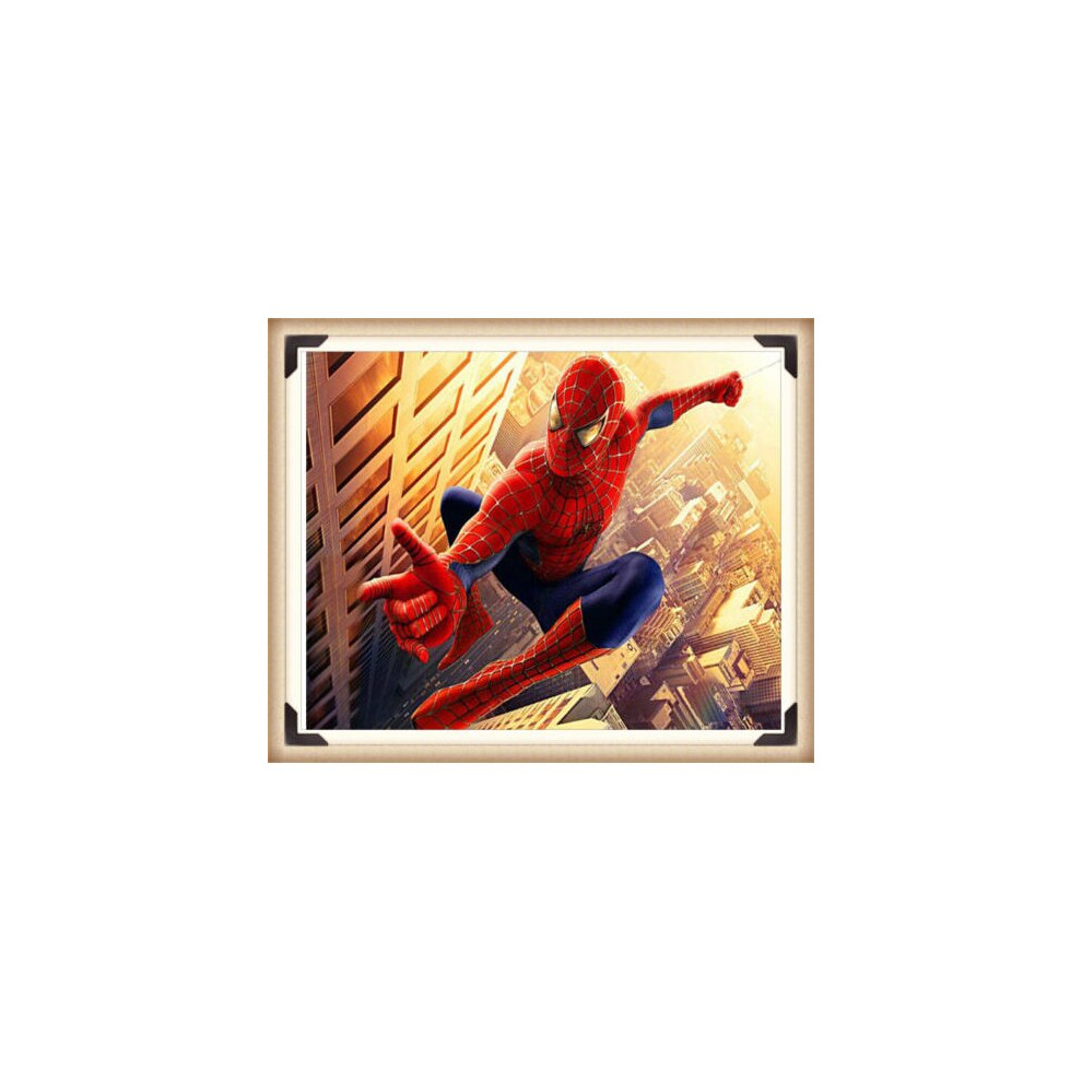 Mdsrjone Hero Spiderman Full Drill 5D Diamond Painting Embroidery Cross Stitch Kit Decor