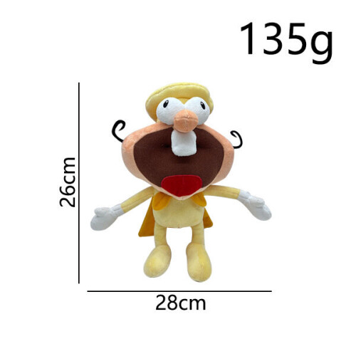 (C) Pizza Tower Peppino Pepperman Plush Toy Soft Dolls 2