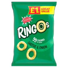 Golden Wonder Cheese and Onion Ringos 40g (Pack of 15)