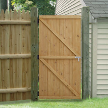 (91cm W x 183cm H) Pine Wood Garden Gate with Latch