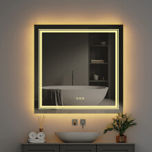 (Square(900x900mm)) LUVODI LED Bathroom Vanity Mirror Wall Mounted