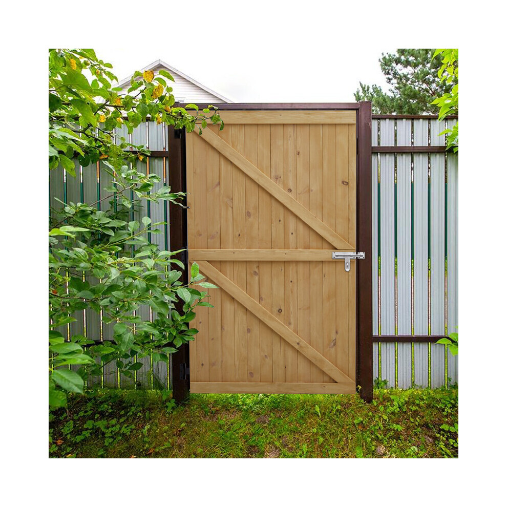 (91Cm W X 152Cm H) Pine Wood Garden Gate With Latch 747492475403