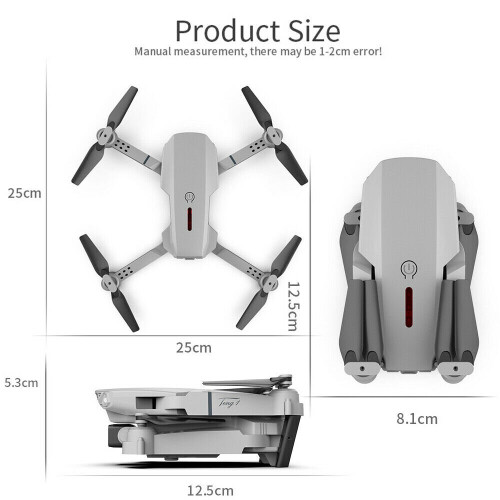 E88 RC Drones Pro 4K HD Camera GPS WIFI FPV Quadcopter Foldable + Bag 2