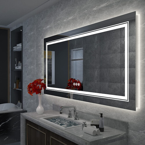 (Rectangle(1200x800mm)) LUVODI LED Bathroom Vanity Mirror Wall Mounted 1