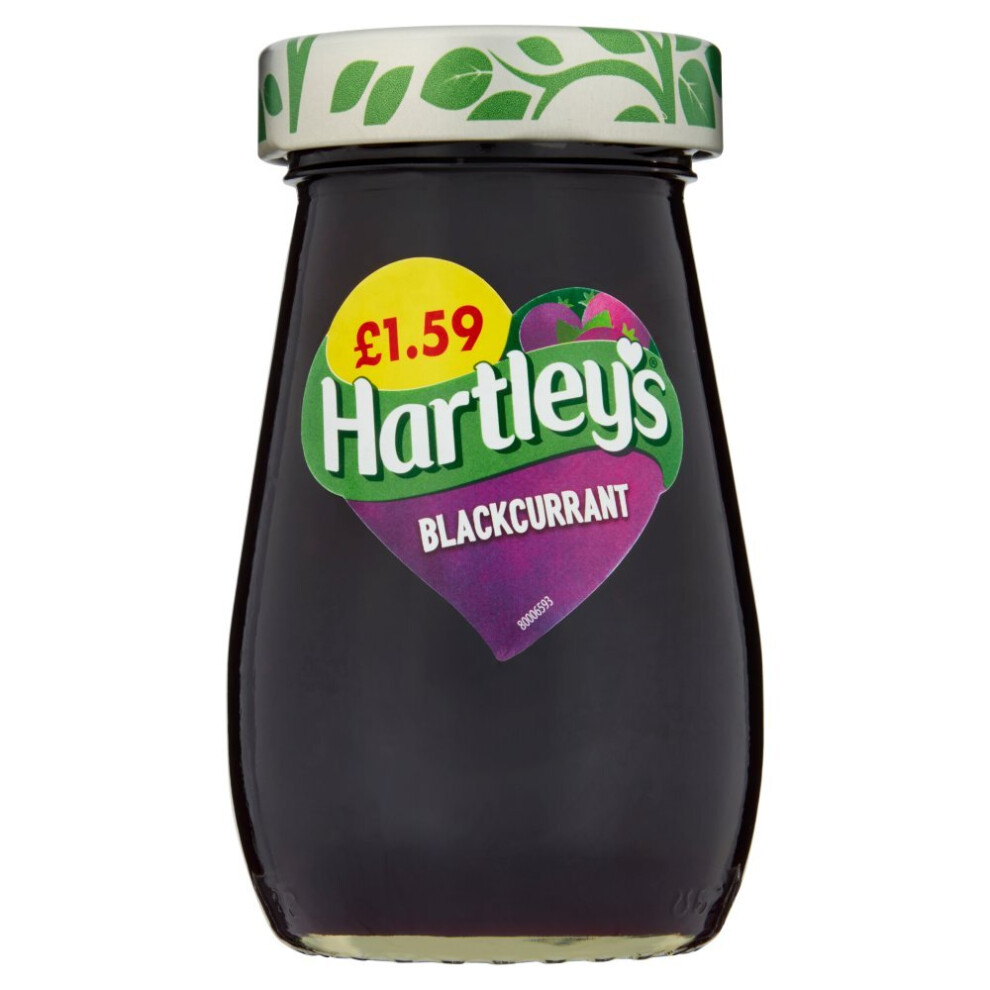 Hartley's Best Blackcurrant Jam 300g (Pack Of 6)