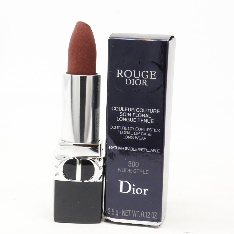 (300 Nude Style (Velvet)) Dior Rouge Dior Lipstick  0.12oz/3.5g New With Box