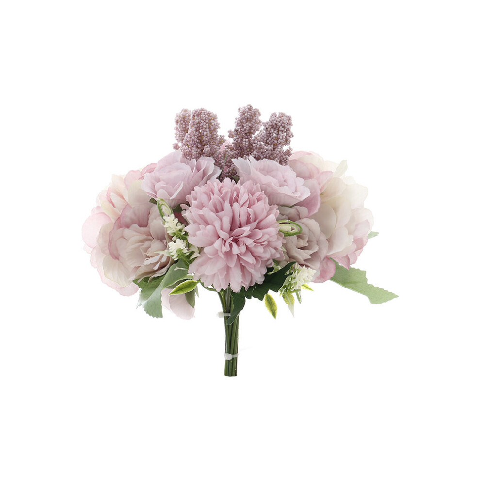 (Purple) Silk Artificial Flower Bouquet Wedding Bouquet