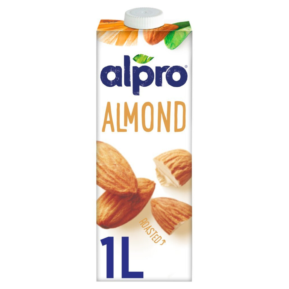 Alpro Roasted Unsweetened 1 Litre, Almond (Pack of 8)