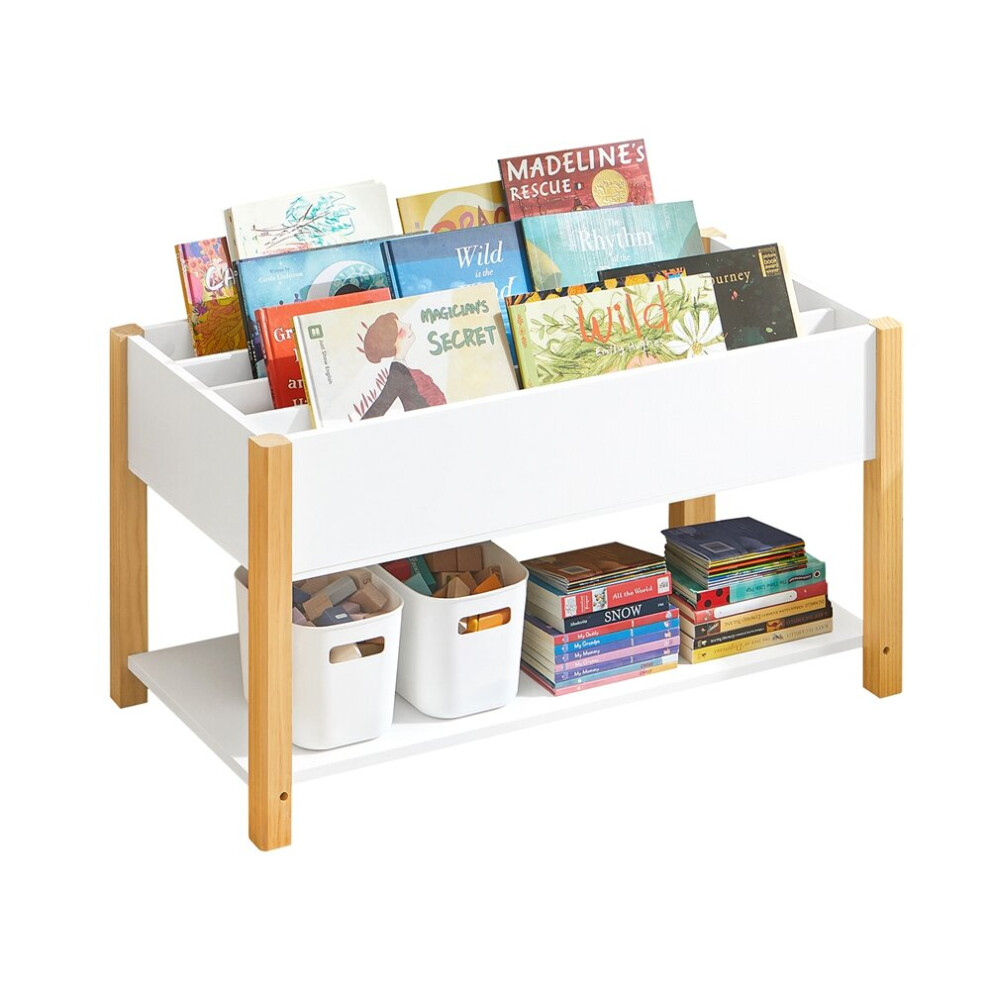 SoBuy KMB35-W, Children Kids Bookcase Book Shelf Toy Shelf Storage