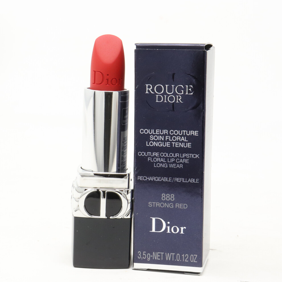 (888 Strong Red (Matte)) Dior Rouge Dior Lipstick  0.12oz/3.5g New With Box