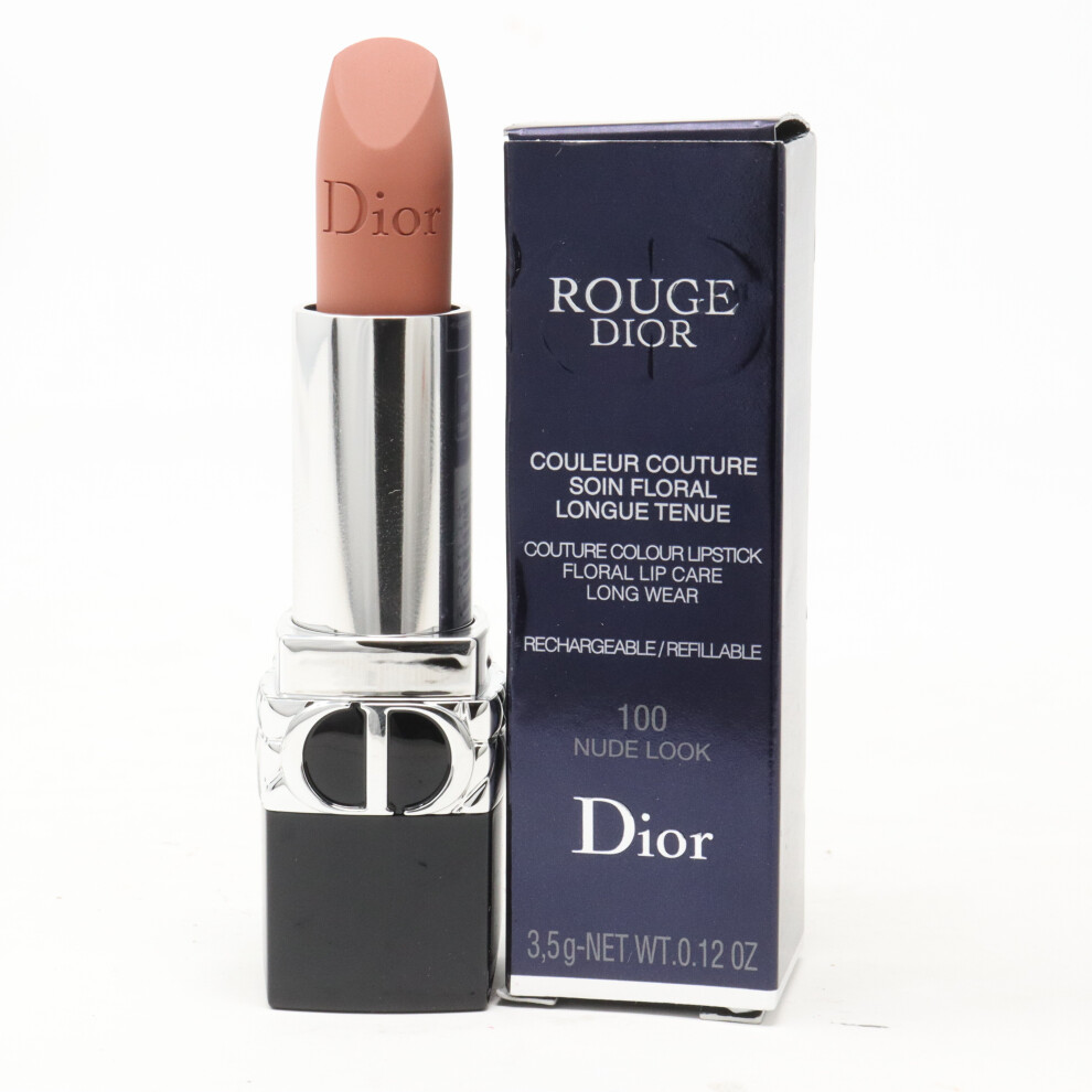 (100 Nude Look (Satin)) Dior Rouge Dior Lipstick  0.12oz/3.5g New With Box