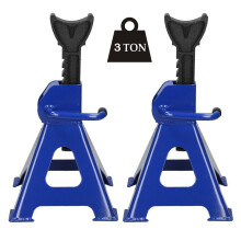 Steel Jack Stand 3 Ton 2pcs Heavy Duty Portable Floor Axle Stand Adjustable Height 290-430MM Lift Wind Up for Car Van Repair