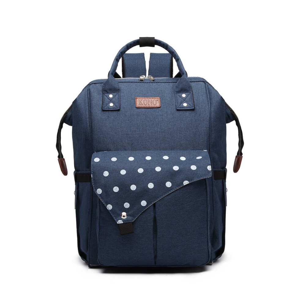 (Navy) Miss LuLu Maternity Backpack With USB Connectivity