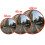 (30CM) Round Convex Security Mirror Wide Angle View Unbreakable Mirror with Bracket Multi Use for Indoor & Outdoor 1