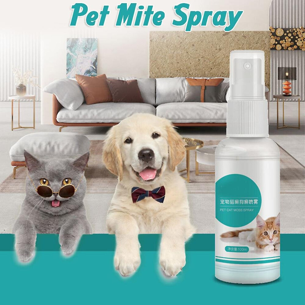 Pet Cat Dog Ringworm Treatment Spray Pet Dog Skin Care Spray External Use