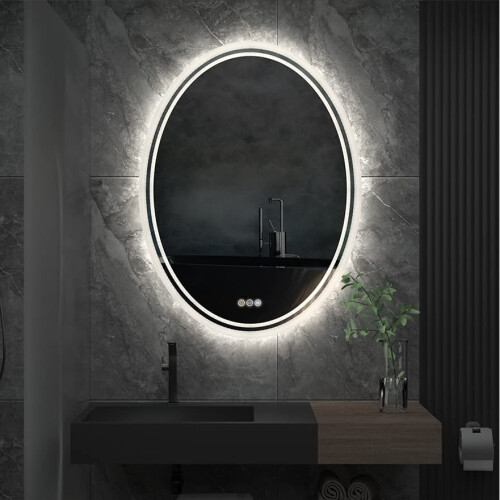 (Oval(500x700mm)) LUVODI LED Bathroom Vanity Mirror Wall Mounted