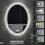 (Oval(500x700mm)) LUVODI LED Bathroom Vanity Mirror Wall Mounted 6