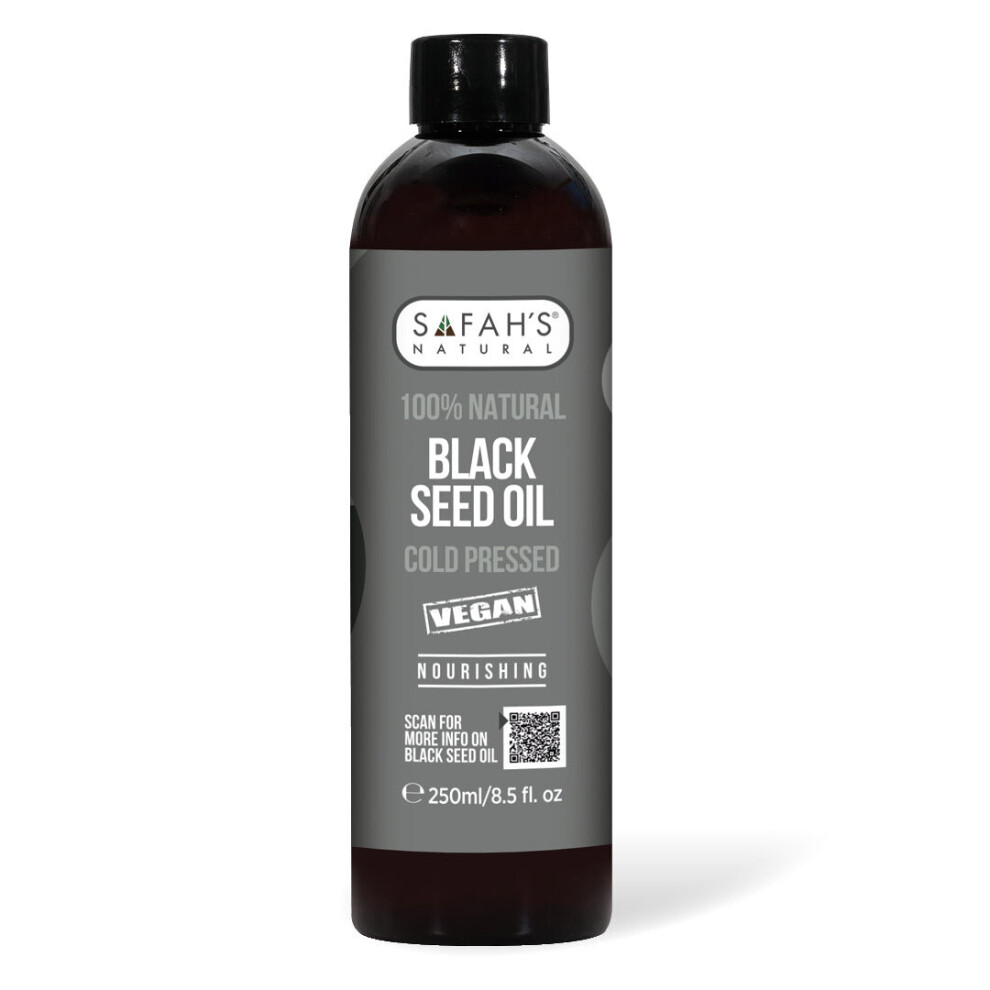 Safah's Natural Black Cold Pressed 100% Natural Seed Oil 250 Ml