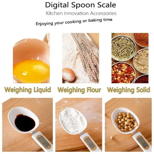 (White) 500g 0.1g Digital Weight Measuring Spoon 2