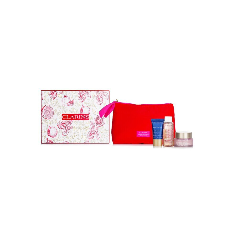 Clarins Multi Active Set: 3pcs+1bag