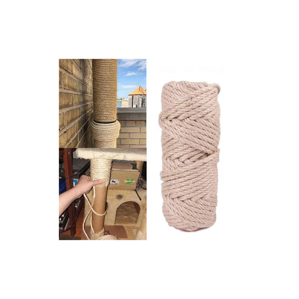 (10m) 10/30m Sisal Rope Cat Tree DIY Scratching Post Toy