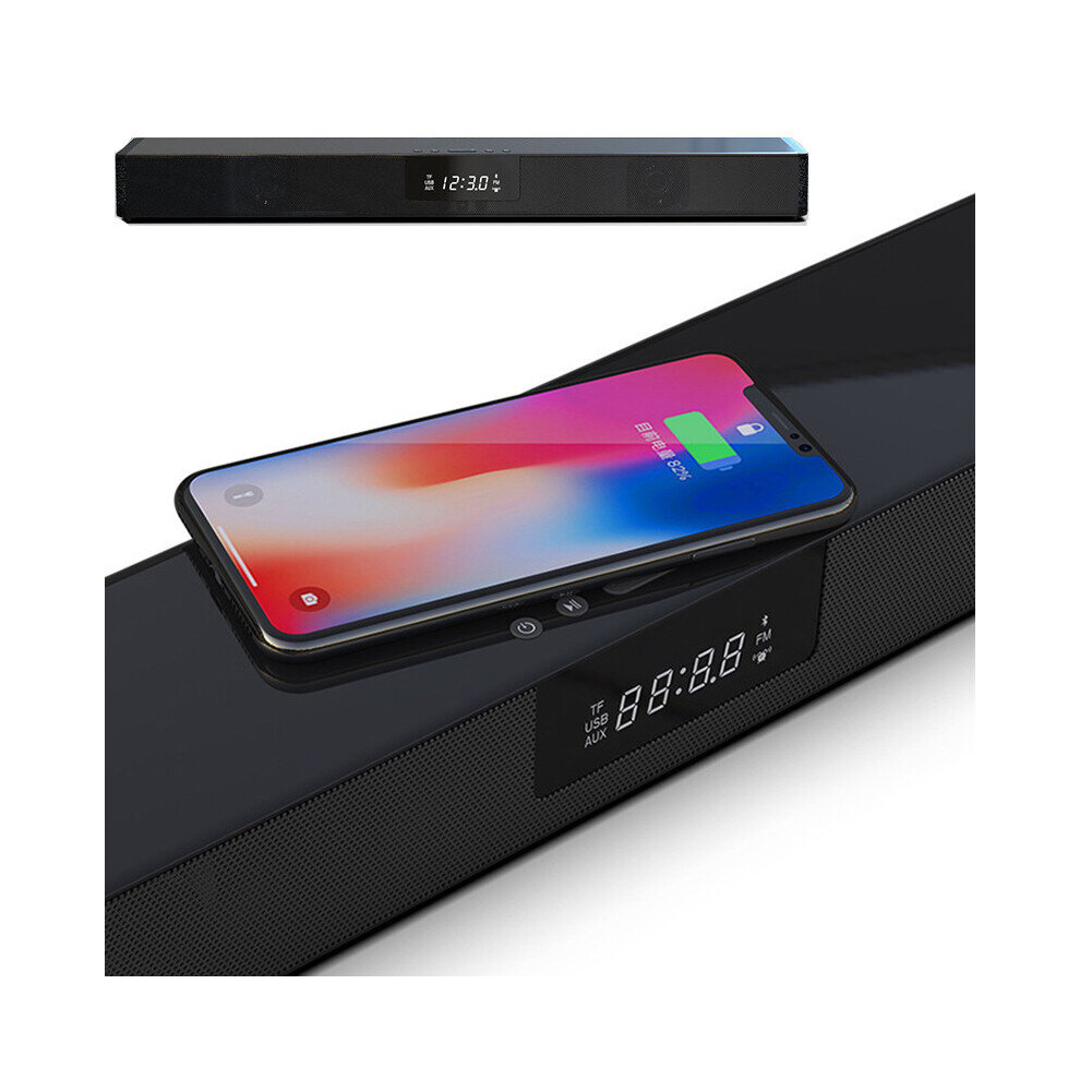Bs-39B Multi-Function Wireless Charging Bluetooth Soundbar With Remote Control Alarm Colock Speaker 304691763047