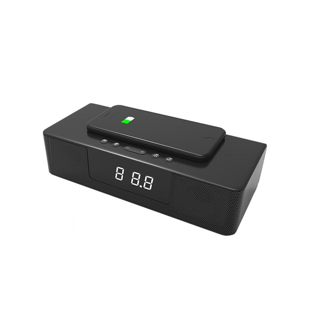 Bs-39A Wireless Charging Bluetooth Speaker Hands-Free Calling Smart Alarm With Remote Control Audio Soundbar 304691762873