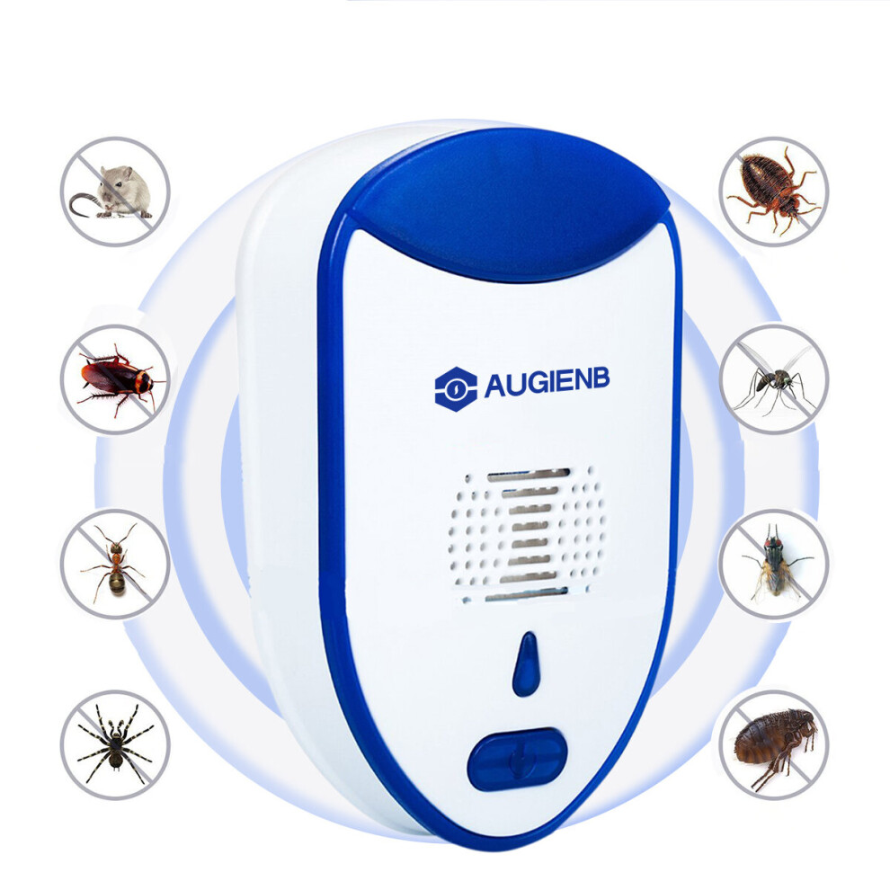 AUGIENB Ultrasonic Electronic Plug in Effective Mosquitoes Mice Insect Bed Bug Animal Repeller