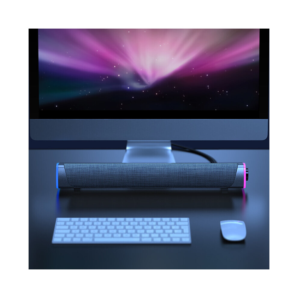 3D Surround Soundbar Bluetooth 5.0 Speaker Wired Computer Speakers Stereo Subwoofer Sound Bar For Laptop Pc Theater Tv Aux 3.5Mm 723550967035