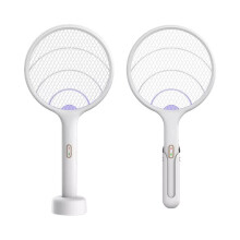 Qualitell UV Light Mosquito Swatter Rechargeable Handheld Electric Mosquito Killer Insect Fly Wall-mounted Mosquito Dispeller