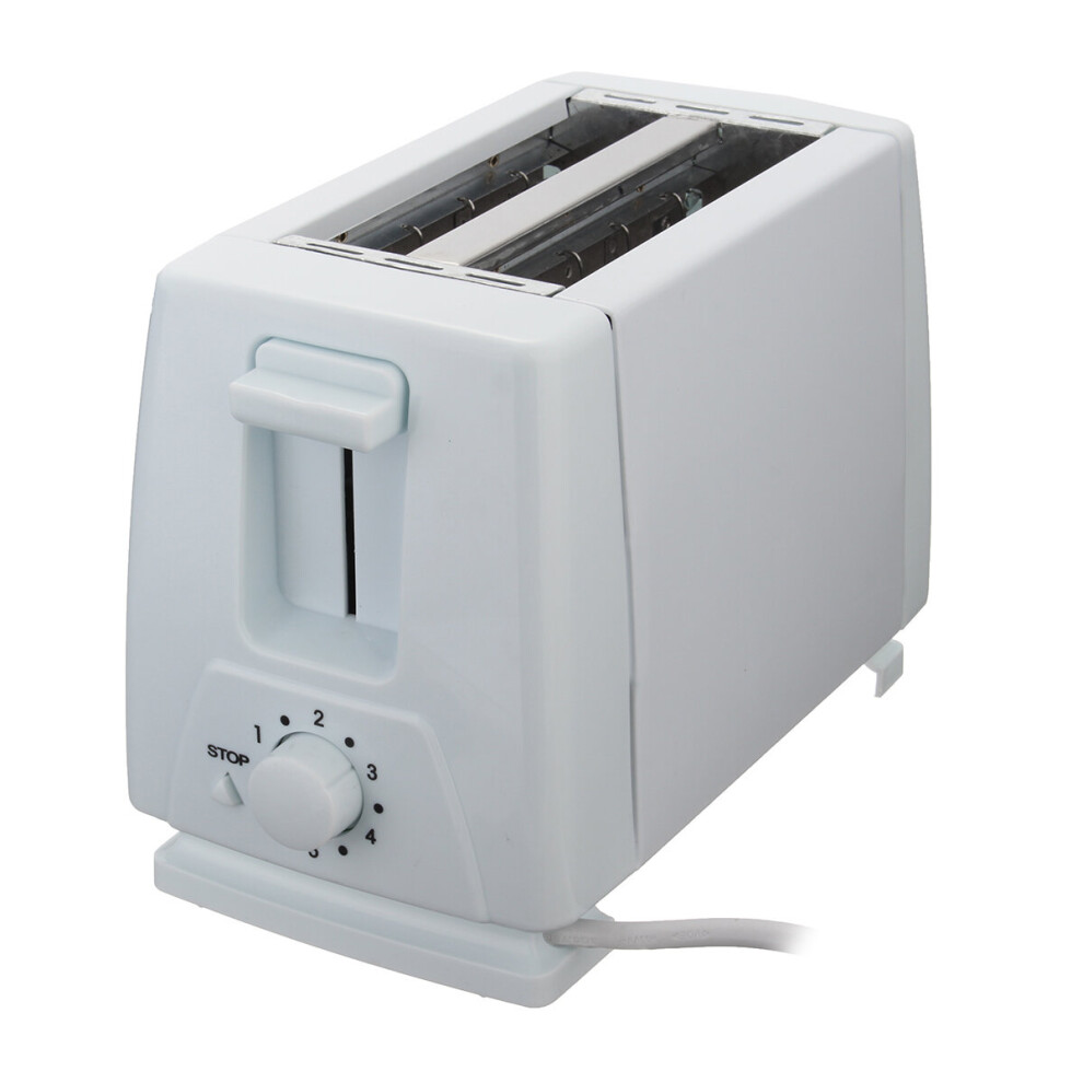750W Bread Machine Household AutomaticToaster 2 Slice Stainless Steel Retro Toaster Bread Maker