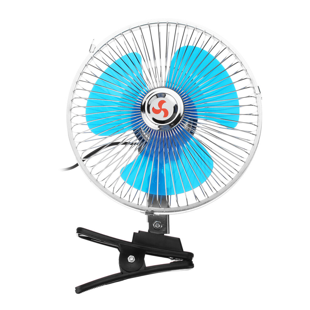 8 Inch 12V Mini Electric Oscillating Air Cooling Fan Clip Conditioner Cooler Fan For Auto Truck 767307923288